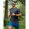 image:imageFlygo Mens Workout Shirts Dry Fit Underarm Mesh Athletic Cooling TShirt Short Raglan Sleeve Moisture Wicking Gym Tops5pcsdarkgrey