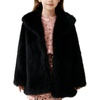 image:imageFlygo Girls Faux Fur Coat Fluffy Winter Fur Jacket Midi Lapel Long Sleeve Furry Shaggy Coats Outerwear 514 YearsBlack