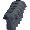 image:imageFlygo Mens Workout Shirts Dry Fit Underarm Mesh Athletic Cooling TShirt Short Raglan Sleeve Moisture Wicking Gym Tops5pcsdarkgrey