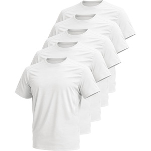 image:imageFlygo Mens Workout Shirts Dry Fit Underarm Mesh Athletic Cooling TShirt Short Raglan Sleeve Moisture Wicking Gym Tops5pcswhite