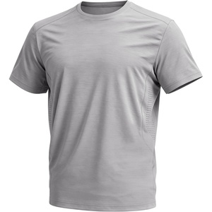 image:imageFlygo Mens Workout Shirts Dry Fit Underarm Mesh Athletic Cooling TShirt Short Raglan Sleeve Moisture Wicking Gym TopsGrey