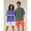 image:imageFlygo 5 Pack Oversized Tshirts for Men Cotton Wash Short Sleeve Streetwear Tops Fashion Loose Fit Crewneck Workout Tee ShirtsBlackArmyGreenGreyBlueBeigeM