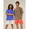 image:imageFlygo 5 Pack Oversized Tshirts for Men Cotton Wash Short Sleeve Streetwear Tops Fashion Loose Fit Crewneck Workout Tee ShirtsBlackGreyKhakiBlueBeigeS