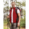 image:imageFlygo Mens Summer Lightweight Outdoor Vest Casual Utility Travel Work Fishing Hiking Photo Vest with Pockets01 Red