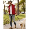 image:imageFlygo Mens Summer Lightweight Outdoor Vest Casual Utility Travel Work Fishing Hiking Photo Vest with Pockets01 Red