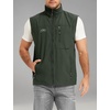 image:imageFlygo Mens Summer Lightweight Outdoor Vest Casual Utility Travel Work Fishing Hiking Photo Vest with PocketsArmy Green