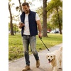 image:imageFlygo Mens Summer Lightweight Outdoor Vest Casual Utility Travel Work Fishing Hiking Photo Vest with PocketsLight Navy
