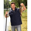 image:imageFlygo Mens Summer Lightweight Outdoor Vest Casual Utility Travel Work Fishing Hiking Photo Vest with PocketsNavy Blue