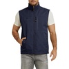 image:imageFlygo Mens Summer Lightweight Outdoor Vest Casual Utility Travel Work Fishing Hiking Photo Vest with PocketsLight Navy
