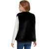 image:imageFlygo Girls Faux Fur Vest Kids Sleeveless Open Front Fluffy Jacket Warm Winter Fuzzy Waistcoat Outerwear with PocketsBlack