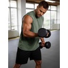 image:imageFlygo Mens Sleeveless Workout Tank Tops Acid Wash Cotton Muscle Shirts Loose Fit Gym Tees Running Beach Loose TeesBlackgreycoffeearmygreenrosered