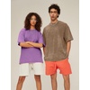 image:imageFlygo Mens Oversized TShirts Acid Wash Cotton Vintage Loose Fit Baggy Tees Summer Short Sleeve Basic Streetwear TopsBlackkhakiarmybeigepurple