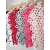 image:imageFlygo Womens Hollow Out Floral Lace Vest Cropped Embroideried Summer Crochet Coverup 2026 Trendy Blouse TopsLight Green