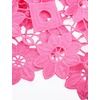 image:imageFlygo Womens Hollow Out Floral Lace Vest Cropped Embroideried Summer Crochet Coverup 2026 Trendy Blouse TopsPink