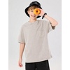 image:imageFlygo Boys Girls 3 Pack Cotton Tshirts Unisex Kids Acid Wash Crewneck Basic Tees Summer Vintage Short Sleeve Plain Tops 514YBeige