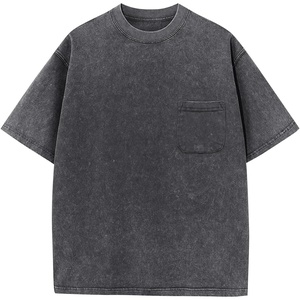 image:imageFlygo Boys Girls 3 Pack Cotton Tshirts Unisex Kids Acid Wash Crewneck Basic Tees Summer Vintage Short Sleeve Plain Tops 514YDarkgrey