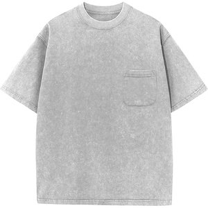 image:imageFlygo Boys Girls 3 Pack Cotton Tshirts Unisex Kids Acid Wash Crewneck Basic Tees Summer Vintage Short Sleeve Plain Tops 514YLightgrey