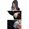 image:imageFlygo Sauna Jacket for Men Hooded Heat Trapping Sweat Jacket Gym Workout RunningBlack