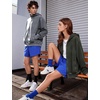 image:imageFlygo Women and Men Zip Up Hoodies 100 Cotton Long Sleeve Oversized Sweatshirts Acid Wash Y2K Baggy Fall Jacket with PocketsArmygreen