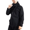 image:imageFlygo Sauna Jacket for Men Hooded Heat Trapping Sweat Jacket Gym Workout RunningBlack