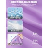 image:imageFlygo Girls Swimsuit One Piece Bathing Suits for Teens Ruched Color Block Adjustable Straps Padded Swimwear 716 YPurple