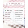 image:imageFlygo Womens Striped Pajama Sets Cotton Button Down Sleepwear Short Sleeve Top Long Ruffle Pants 2 Piece Pjs Loungewear SetsPurple