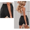 image:imageFlygo Womens Comfy Cotton Drawstring Casual Elastic Waist Shorts with PocketsBlack