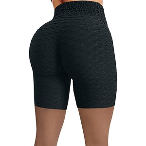 image:imageFlygo Womens Scrunch TIK Tok Ruched Butt Lifting Workout Running Yoga Leggings ShortsBlack