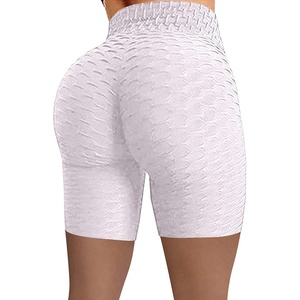 image:imageFlygo Womens Scrunch TIK Tok Ruched Butt Lifting Workout Running Yoga Leggings ShortsWhite