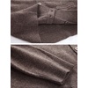 image:imageFlygo Mens V Neck 100 Cashmere Cardigan SweaterDark Grey