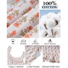 image:imageFlygo Cotton Pajamas for Women Set Floral Pajama Sets Ruffle Cami Top and Shorts Cute Summer Outfits Y2K SleepwearOrange