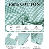 image:imageFlygo Nightgowns for Women Cotton Ruffle Sleepwear House Dresses Gingham Sleeveless Night Gown Sleep Dress with PocketsBean Green
