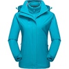 image:imageFlygo Womens Winter Warm 3in1 Interchange Camp Ski Jacket with Detachable Inner FleeceTurquoise