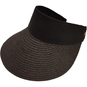 image:imageFlygo Womens Foldable Wide Brim Sun Visor UV Protection Summer Sun Straw HatBlack