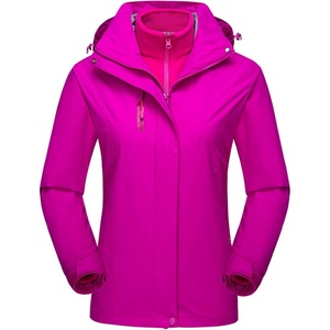 image:imageFlygo Womens Winter Warm 3in1 Interchange Camp Ski Jacket with Detachable Inner FleecePurple