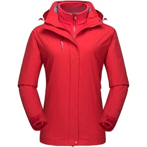 image:imageFlygo Womens Winter Warm 3in1 Interchange Camp Ski Jacket with Detachable Inner FleeceRed