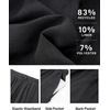 image:imageFlygo Mens Casual Linen Pants Baggy Loose Fit Elastic Waist Drawstring Pants Straight Wide Leg Beach Trousers with PocketsGrey