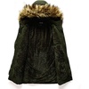 image:imageFlygo Mens Winter Warm MidLong Faux Fur Trim Hooded Sherpa Lined Parka JacketArmy Green