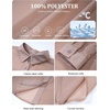 image:imageFlygo Sheer Tops for Women See Through Shiny Button Down Shirts Sexy Long Sleeve Loose Collared Blouse Top for Going OutChampagne