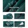 image:imageFlygo Women and Men Zip Up Hoodies 100 Cotton Oversized  Breathable brushed cotton fabric baggy Y2K silhouette zipper hoodie with pockets casual skate amp commute outerwearDarkgreen