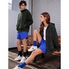 image:imageFlygo Women and Men Zip Up Hoodies 100 Cotton Oversized  Breathable brushed cotton fabric baggy Y2K silhouette zipper hoodie with pockets casual skate amp commute outerwearBlack