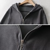 image:imageFlygo Womens Zip Up Hoodies Long Sleeve Cropped Tops Full Zipper Sweatshirt CardiganBlack