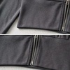 image:imageFlygo Womens Zip Up Hoodies Long Sleeve Cropped Tops Full Zipper Sweatshirt CardiganBlack