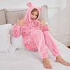 image:imageFlygo Girls 2 Piece Fuzzy Pants Sets Bear Ear Sweatshirt Hoodie Fleece Sweatpants Kids Fluffy Clothing Sets with PocketsLightpink