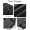 image:imageFlygo Women Wide Leg Pants Summer Beach Flowy Palazzo Trousers High Waisted Drawstring Casual Loose Harem Pants with PocketsDark Grey