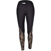 image:imageFlygo Womens Ankle Length Splicing Yoga Pants Workout Running Leggings XLarge Black