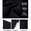 image:imageFlygo Mens Casual Linen Pants Baggy Loose Fit Drawstring with Pockets  Eco Recycled Linen Blend Breathable Adjustable Drawstring Waist Multi Pockets Relaxed Fit For Daily And SportsBlack