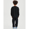 image:imageFlygo Boys Girls 2 Piece Outfits Fleece Kids Sweatsuit Crewneck Sweatshirt and Sweatpants Tracksuit Clothing SetBlackS