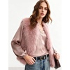 image:imageFlygo Womens Sleeveless Fluffy Faux Fur Open Front Winter Vest  Soft Fluffy Faux Fur Fabric Sleeveless Cut Open Front Design Round Neckline Light Warm Outerwear Daily Party MatchingPink