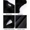image:imageFlygo Womens Sleeveless Fluffy Faux Fur Open Front Winter Vest  Soft Fluffy Faux Fur Fabric Sleeveless Cut Open Front Design Round Neckline Light Warm Outerwear Daily Party MatchingBlack